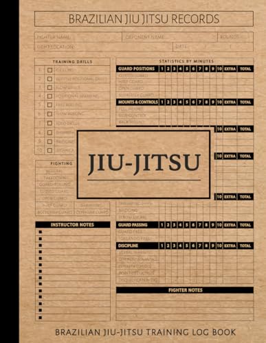 Brazilian Jiu-Jitsu Training Log Book: Track & Review Every Fight. Ideal for Fighters, Coaches, and BJJ Enthusiasts