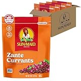 Sun-Maid California Sun-Dried Zante Currants - (4 Pack) 8 oz Resealable Bag - Dried Fruit for Holiday Snacks...
