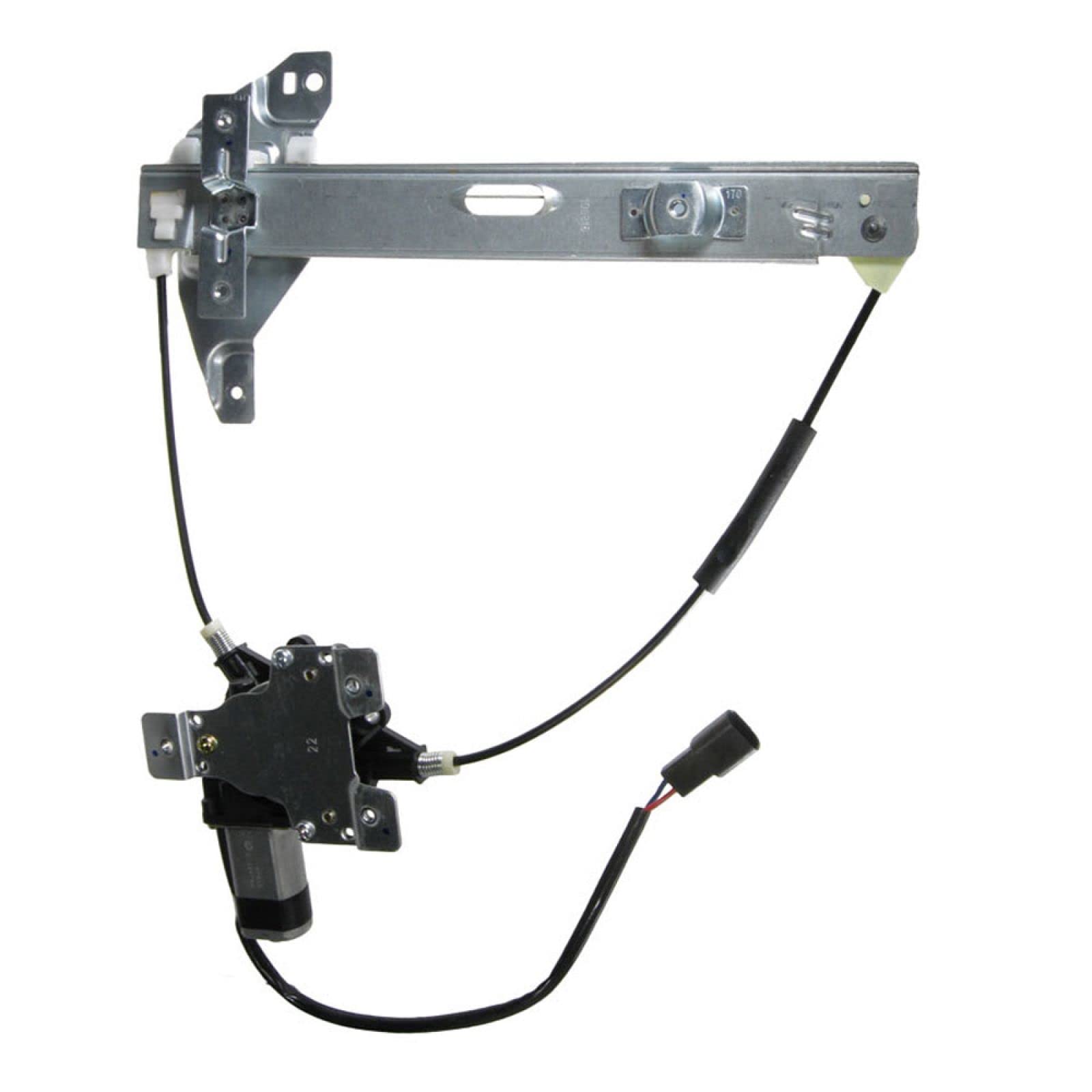 TRQ Rear Left Power Window Regulator &amp; Motor Assembly Drivers Side Compatible with 2000-2005 Chevrolet Impala