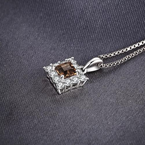 Quartz fumé pendentif Argent 925 de prestige taillé pour Femme - 3