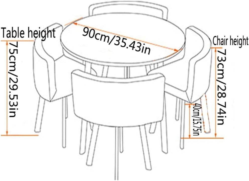 ZHANGPP Office Reception Room Table Conversation Table Set Reception Table and Chair Combination Negotiation Table Office Shops Meetings Small Round Tables Office Conference Tables, Black Leather : Office Products