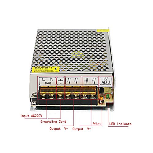 5V 5A Power Supply,25W Universal Regulated Switching Power Converter Adapter Transformer for LED Strip Light,Probe Signal Lamp,CCTV, Radio, Computer Project3