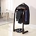 Proman Products Windsor Suit Valet Stand VL16001 with Top Tray, Contour Hanger, Trouser Bar, Tie & Belt Hooks and Shoe Rack, 17