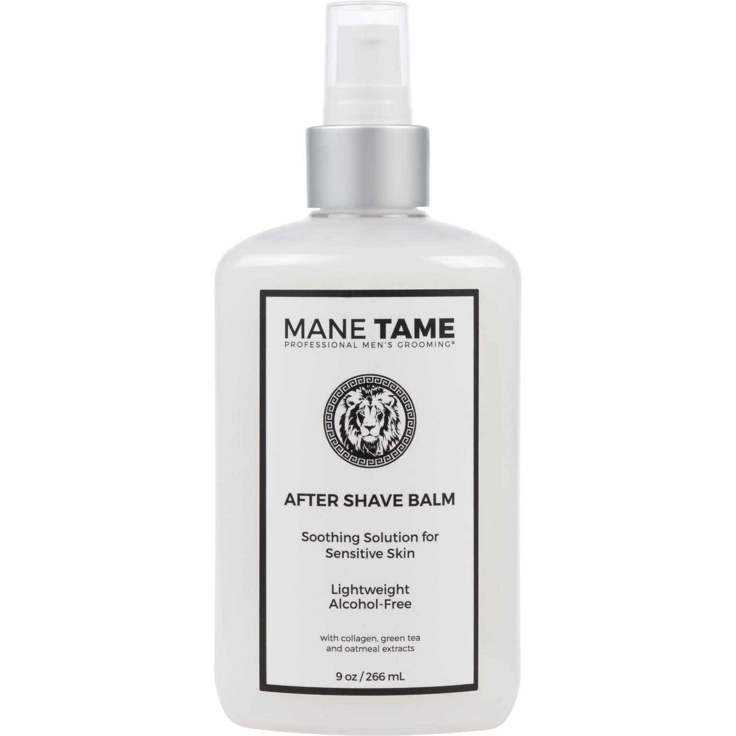 MANE TAME Profession Men’s Grooming After Shave Balm – Post Shave Balm with Collagen, Green Tea, & Oatmeal Extract - Hydration & Protection from