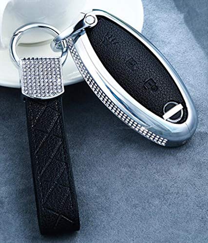 Carcasa para llave de mando de Nissan Sylphy Bluebird con acabado negro de alta calidad 5