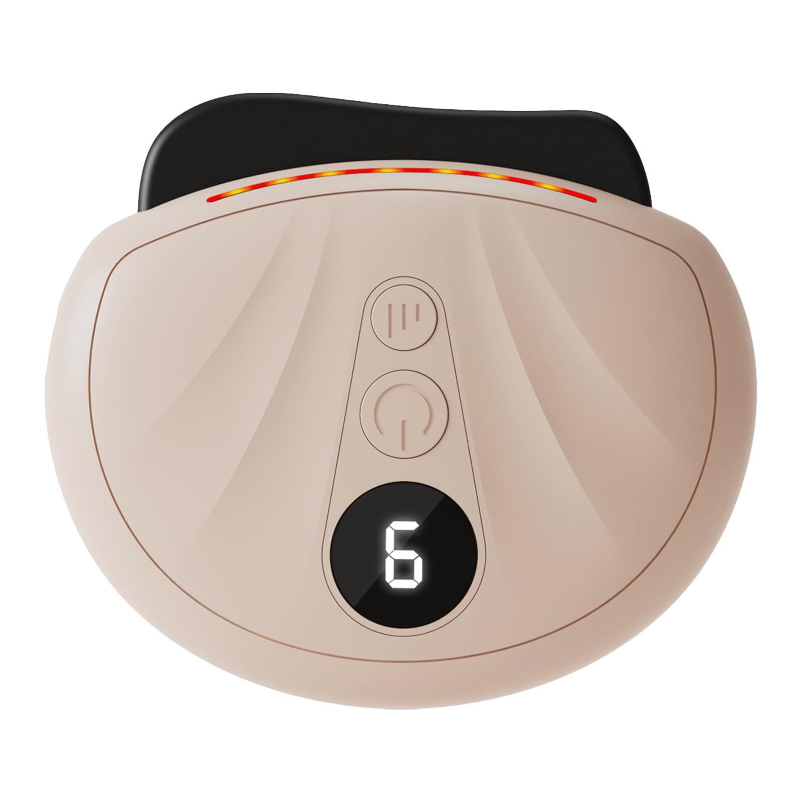 Dispositivo Gua Viso, Massaggio Elettrico con Controllo Della Temperatura, Beige