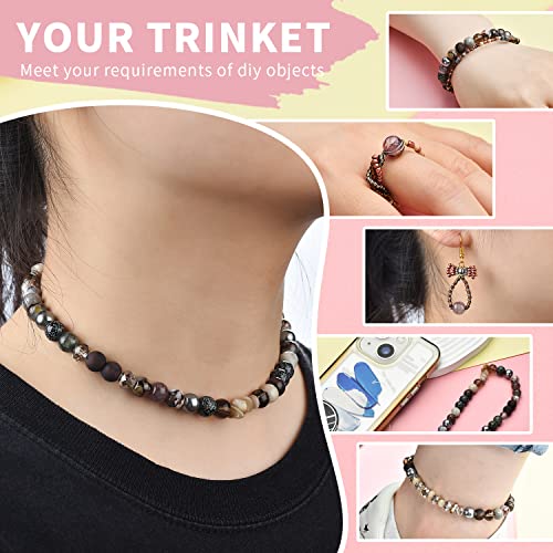 Image of Rired 27 Craft Beads Bracelet Making Kit, 900pcs Grey Beads Include Assorted Glass Beads, Bicone Beads, Spacer Seed Beads for Jewelry Making, Necklace, Phone Charms and DIY Earrings