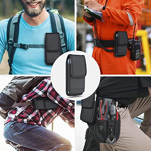 ykooe Handy Gürteltasche Premium Gürtel Tasche Handytasche Halterung Universal für iPhone 16 15 14 13 12 Pro Max 7 8 Plus, Samsung Galaxy S21 FE S25 S24 S23 S22 S21 S20 FE (L)