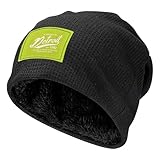 ZALXOZYL Gorro de Punto Gofre Térmico, Utilidad Esencial para el Invierno, Números Modernos: para Palear Entradas de Vehículos, Tareas de Invierno Y Jugar en La Nieve. Black 5