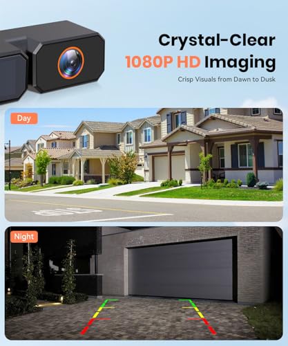 undefined AUTO-VOX 2 Solar Wireless Backup Camera System with Two Cameras (License Plate & Portable): 7.2” 1080P HD Dual Channel Monitor, IP69K Waterproof Back up Camera for Truck,RV,Camper,Horse/Boat Trailer の商品画像 3