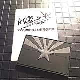 ARIZONA STATE FLAG PVC PATCH - GHOST EDITION