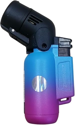 ZL-17 Angle Double Jet Torch Lighter - Blue-Purple