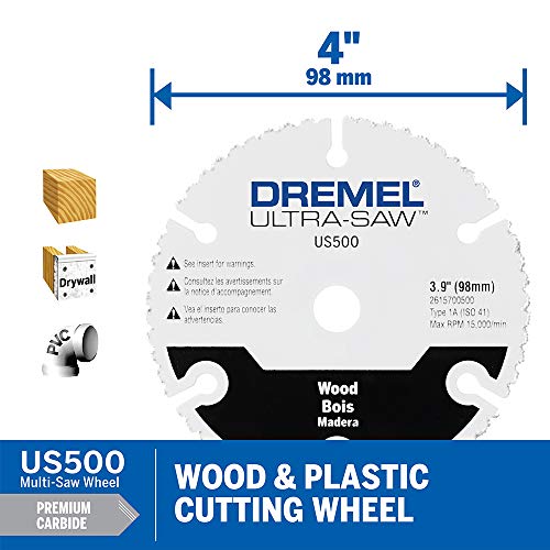 Dremel Ultra Saw Us40-04 Corded Compact Saw Tool Kit With 3 Cutting Wheels And Auxiliary Handle #TOP4