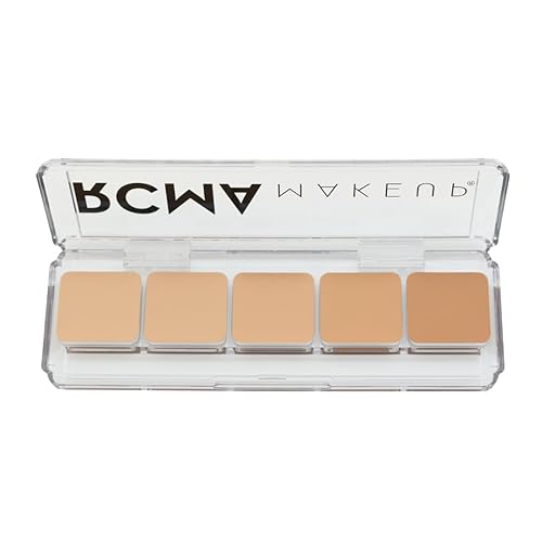 RCMA Makeup - Paleta de 5 partes de la serie Favoritos – KO – Tonos de base en crema altamente pigmentados para tonos claros a medios – Base