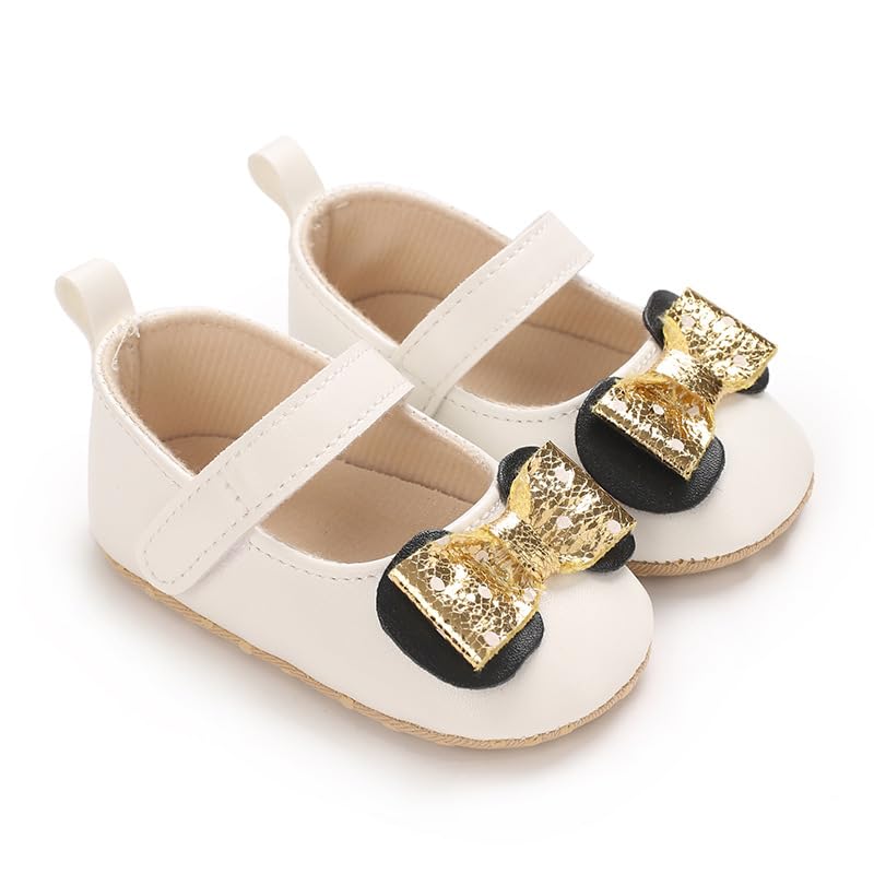 Infant Baby Girls Mary Jane Flats Toddler Girls Crib Shoes Baby Moccasins