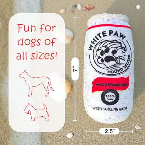 PupCulture White Paw 2 Pack Juguete Mordible para Perro miniatura 4