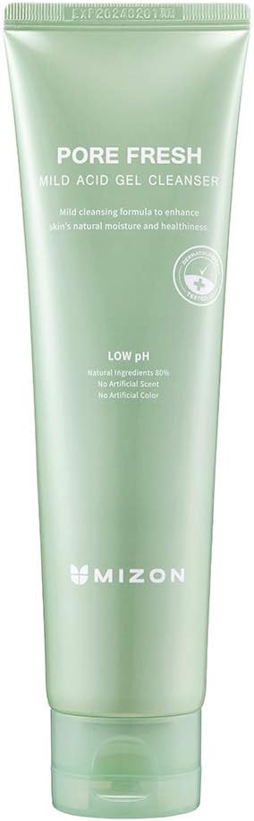 Pore Fresh Mild Acid Gel Cleanser, Facial Cleanser, Natural Ingredients, Refreshing Gel Formula, Exfoliate, Moisturize, (New Package, 5.07 fl oz)