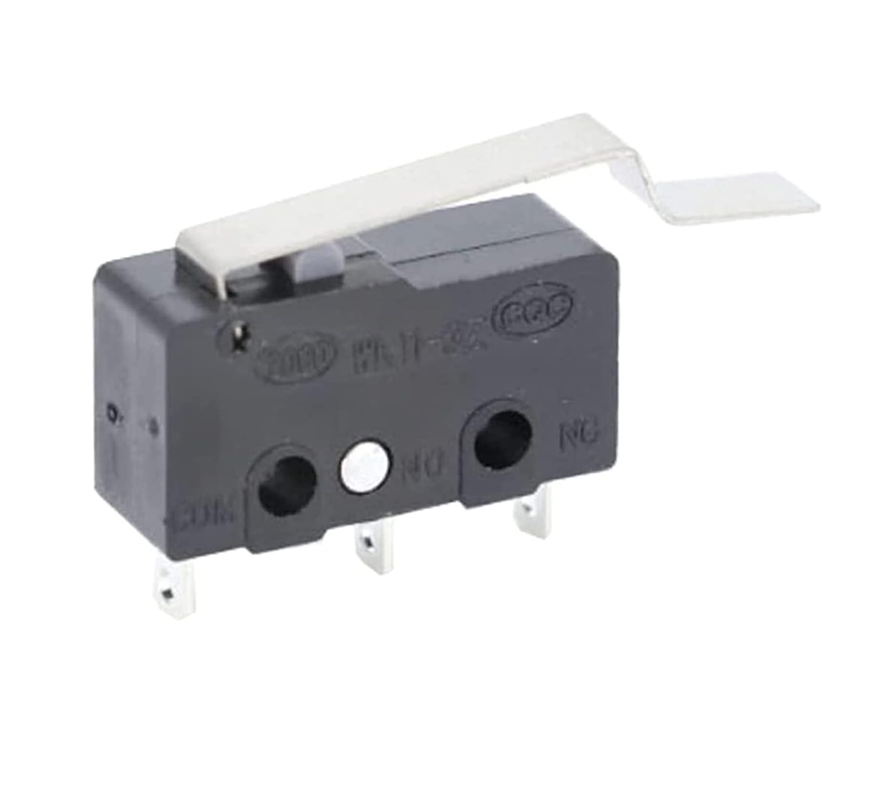 5 uds Mini Micro interruptor de límite NO NC 3 pines terminales PCB SPDT 5A 125V 250V 29mm palanca de arco de rodillo microinterruptores de acción rápida