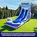 HeroKiddo 16ft Tall Dolphin Inflatable Water Slide with Detachable Pool & Blower, 26ft Long Commercial Grade PVC, Heavy Duty Wet/Dry Slide for Kids & Adults, Front Load Entry for Easy Supervision
