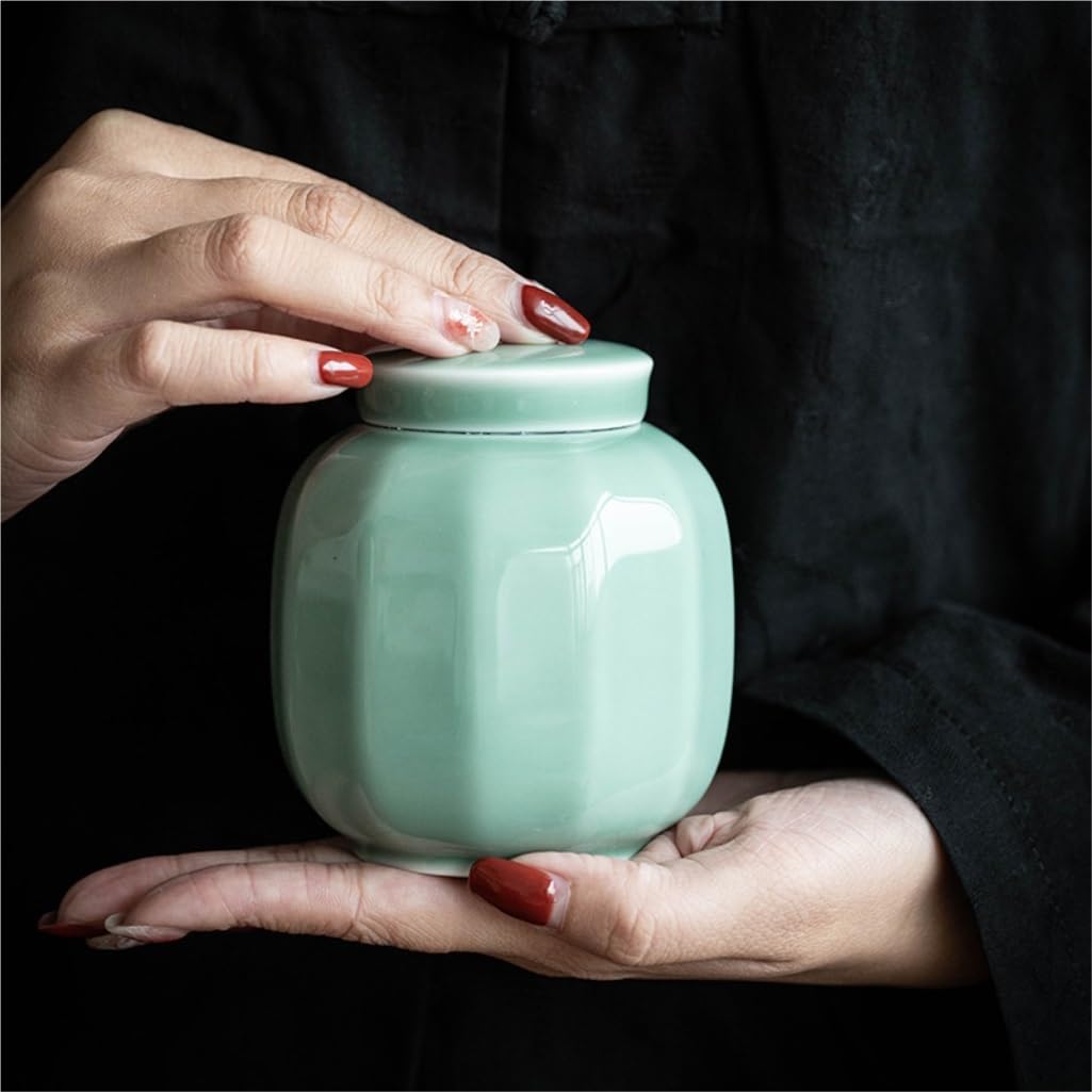 Contenitore per Barattoli Barattolo for la conservazione degli alimenti da cucina piccolo Barattolo sigillato Barattolo for la conservazione del tè sfuso Celadon Barattolo for la conservazione del tè