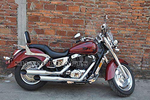 Backrest Sissy Bar + Luggage Rack for Honda Shadow VT 1100 Sabre 1100 ACE VT1100 1995-2007