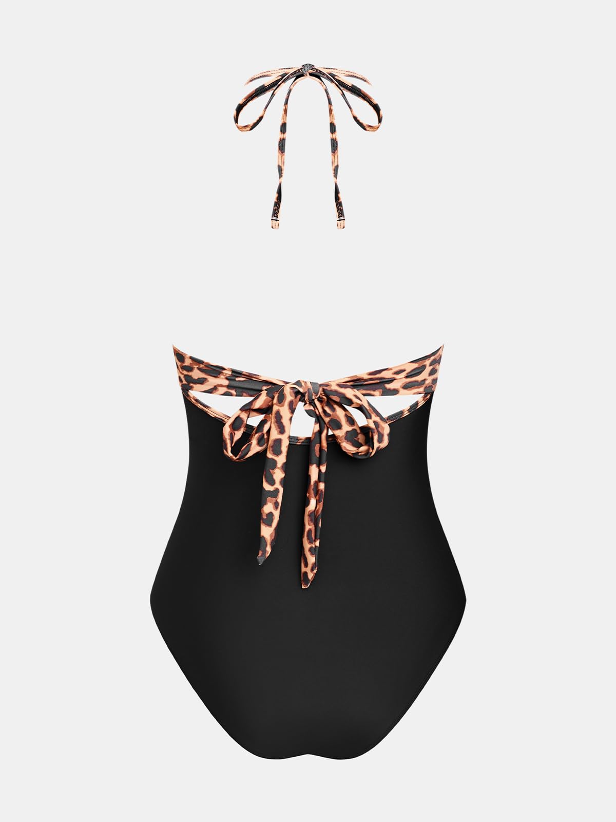 CUPSHE Damen Badeanzug V Ausschnitt Neckholder Häkeldetails Einteilige | Rückenausschnitt, Verstellbare Träger, Spaghettiträger, Bademode Swimsuit Für Strand und Urlaub