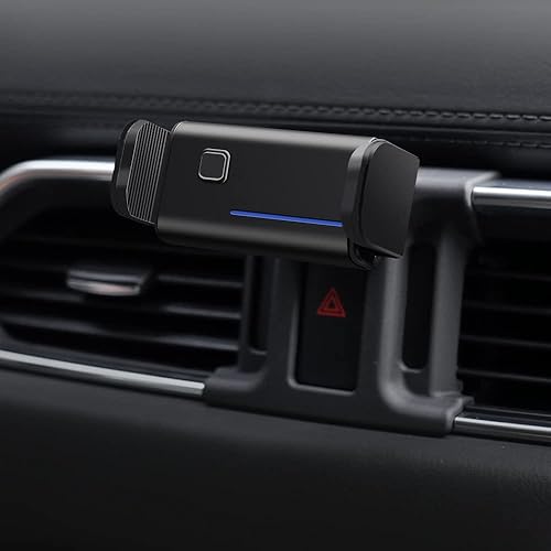 Miniatura 2 de BEERTE Soporte de teléfono para Mazda CX-5 2017-2026 Soporte de teléfono móvil con abrazadera eléctrica giratorio de 360 grados ajustable,