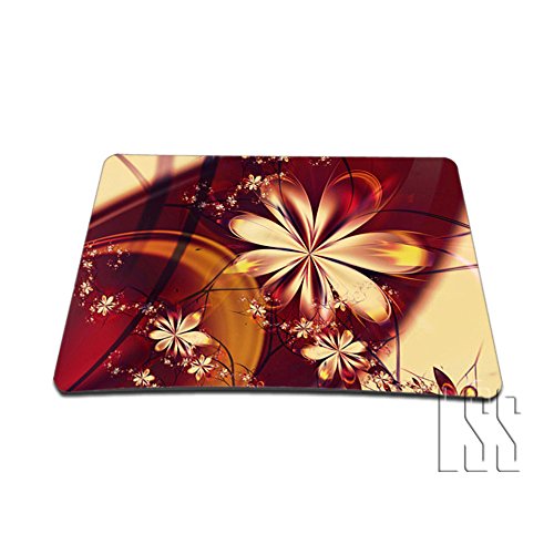 Flower Floral Colored 1 X Standard 7 x 9 Rectangle Non - Slip Rubber Mouse Pad