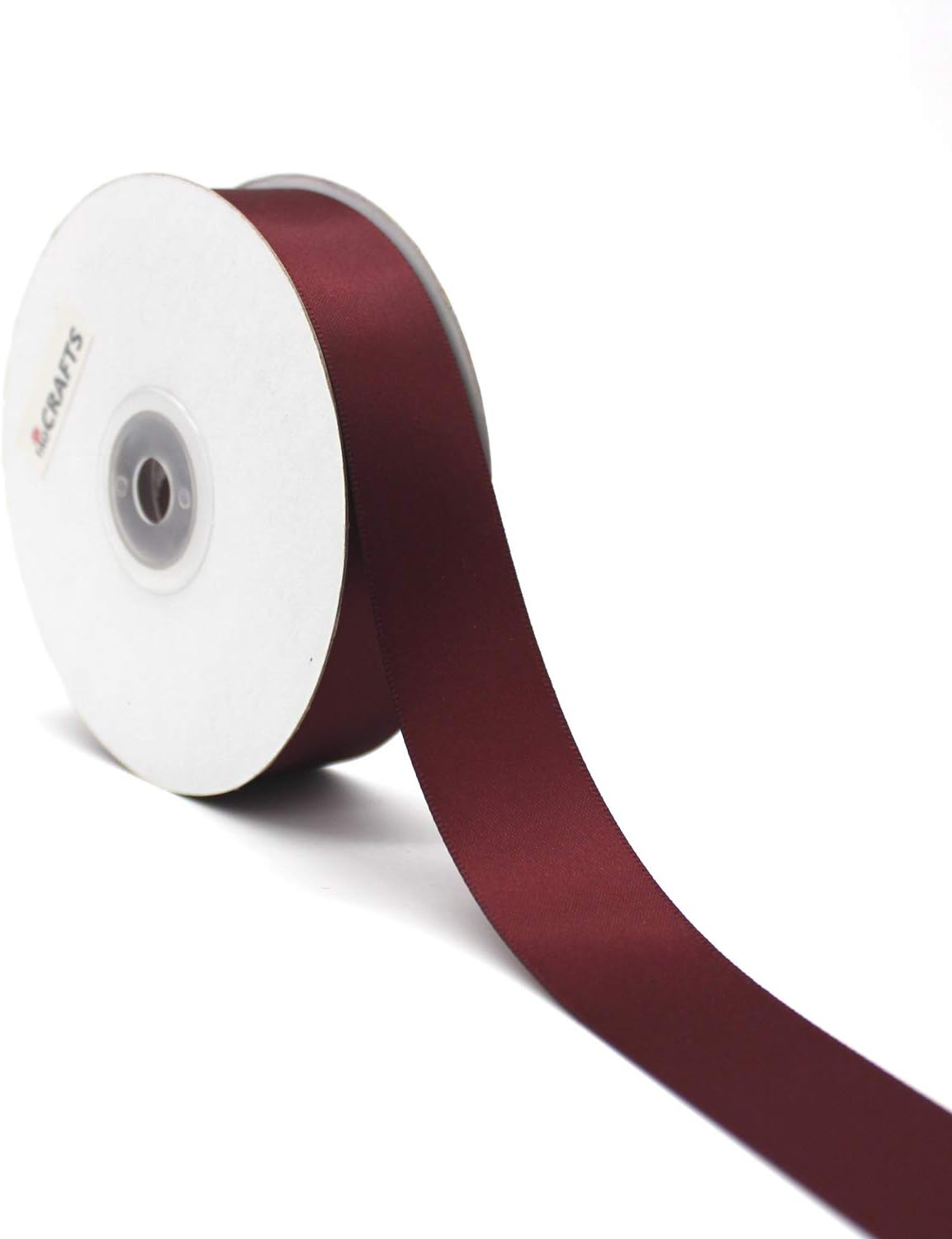 Solid Double Satin Ribbon Burgundy 1 Inch 25 Yards/roll - Taoqicrafts