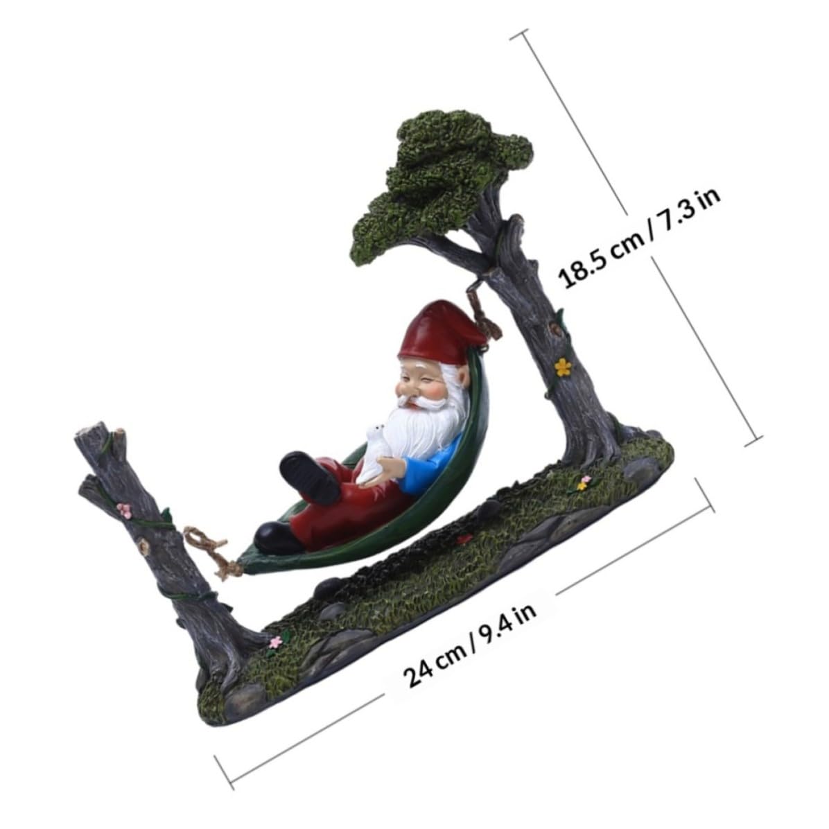 VICASKY Adorno de Jardín Enano de Resina para Navidad Exterior Hogar
