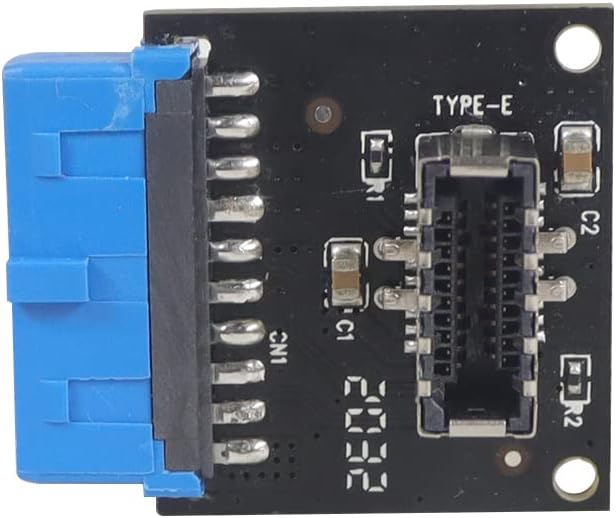 JMT USB 3.1 Front Panel Socket to USB 3.0 20Pin Header Male Extension Cable Adapter for Motherboard Card 20P USB to Type-E Connector (5 Pcs)