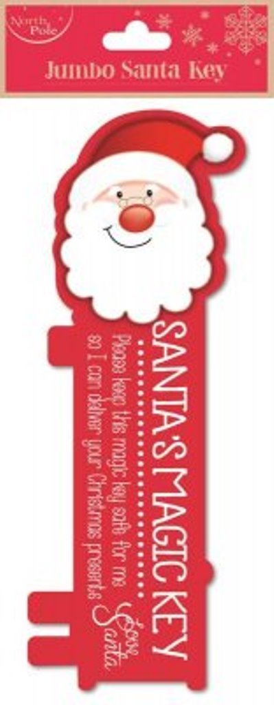 North Pole Jumbo Santa Key - Santas Magic Key 29Cm
