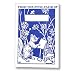 Letterpress Reading Squirrel Ex Libris Kids Bookplates, Made in the USA