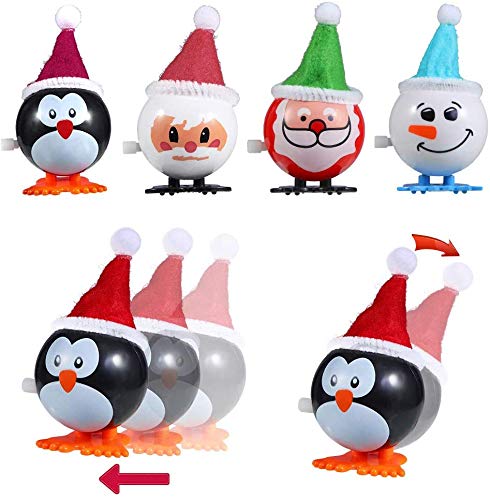 Lumiparty Christmas Wind Up Toys 24 PCs Assorted Animal Toys for Easter Party Favors, Easter Egg Fillers Easter Basket Stuffers, Easter Eggs Hunt, Classroom Prize Supplies.