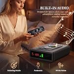 Biometric Gun Safe, Fingerprint Safe with Bluetooth Speaker for Bedside - Image 3