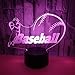 Produktbild new Nachtlichter Baseball 3D Nachtlichter Bunte LED visuelle Atmosphäre Tischlampe Weihnachtsdekoration Geschenk Baby Zimmer Beleuchtung988