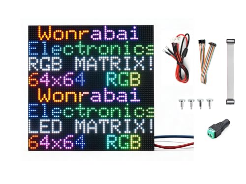 Matrice LED RGB 64x64 pitch 2.5mm compatible avec Raspberry Pi et ESP32