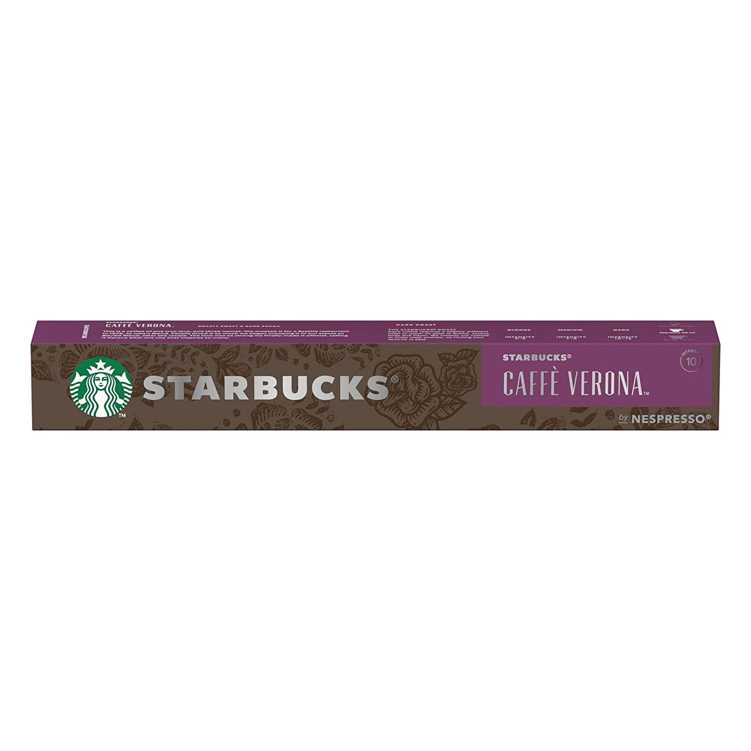 Starbucks? - Caff? Verona by Nespresso? Dark Roast - 12x 10 Capsules