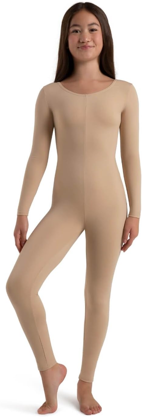 Girls' Team Basic Long Sleeve Unitard