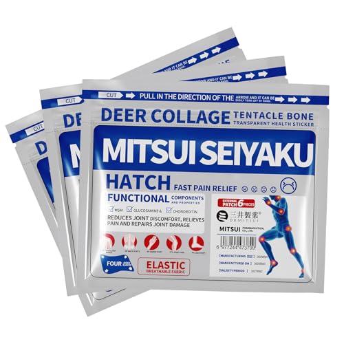 18 Count DRMITSUI Pain Relief Patch for Back Neck Shoulder and Knee Discomfort Up to 8 Hour Comfort Flexible Patch for Muscle and Joint Soreness