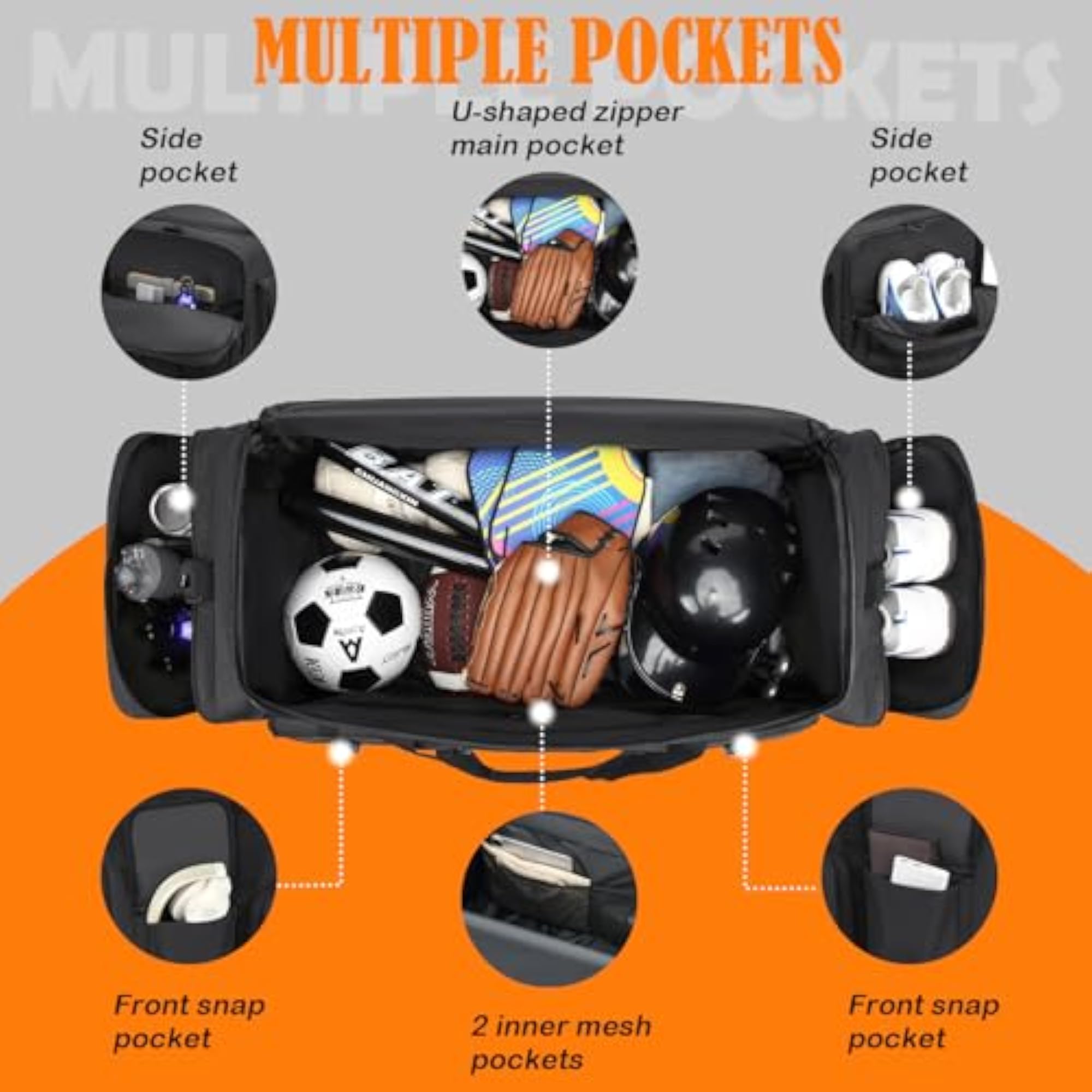 135L Extra Large Heavy Duty Duffle Bag for Travel