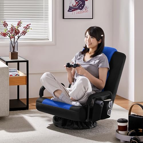 Yaheetech Q[~O`FA ֎q Q[~O֎q 360x] 6iK\ t@ubN Q[`FA o[T|[g nCobN Ȃ ɂȂȂ (BLUE)