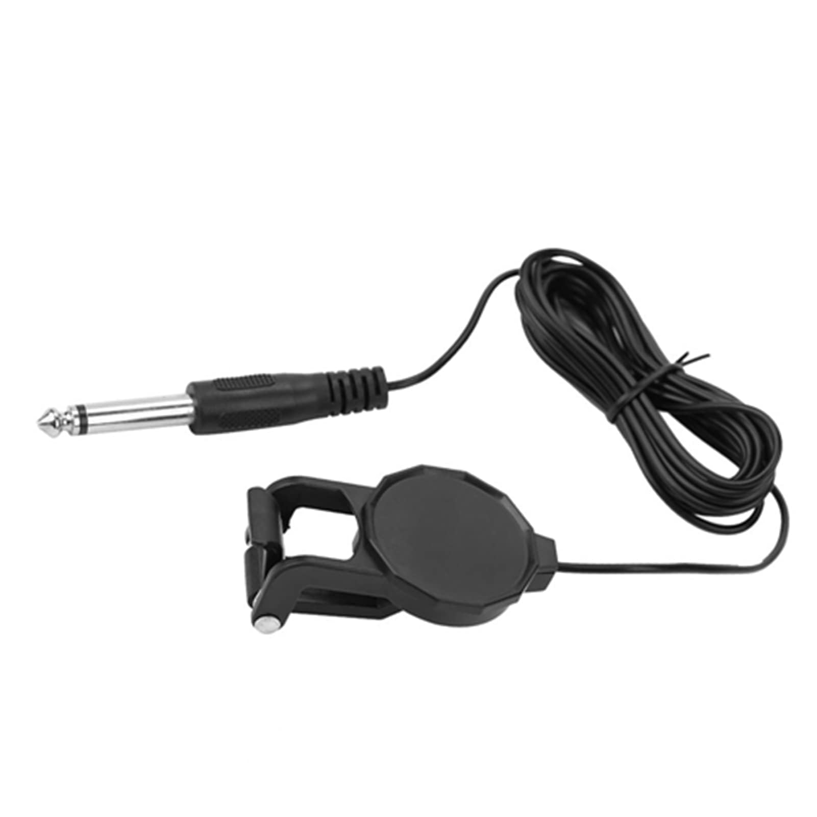 Bnineteenteam Przypinany mikrofon piezoelektryczny przetwornik skrzypce gitara akustyczna ukulele przetwornik z gniazdem audio 6,35 mm i 3-metrowym kablem audio, przetwornik, akcesoria do instrumentów