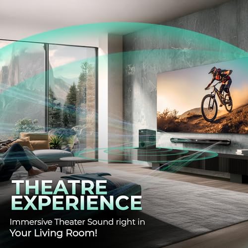 Image of Kratos 180W Sound Bar with 2.1 CH Wired Subwoofer|Perfect for Home Theatre & TV|Deep Bass from 5.25 inch Subwoofer|Bluetooth, HDMI, Optical, AUX, USB|4 Equalizer Modes|LED Display|Wall & Table Mount