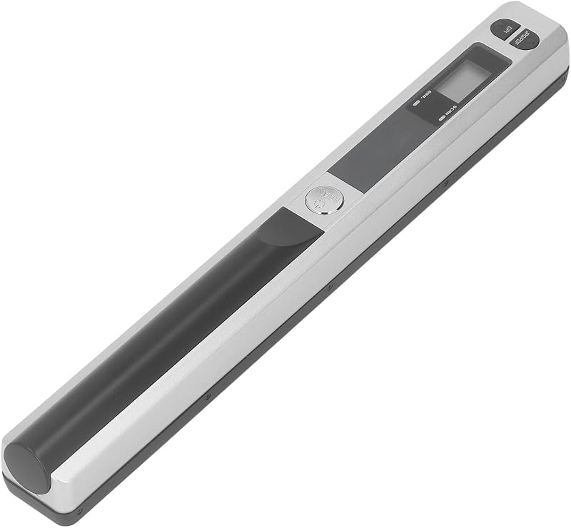 Scanner portabil de documente A4 Hyuduo, 900 dpi, USB, offline, pentru PDF, imagini JPEG și chitanțe, compact, argintiu