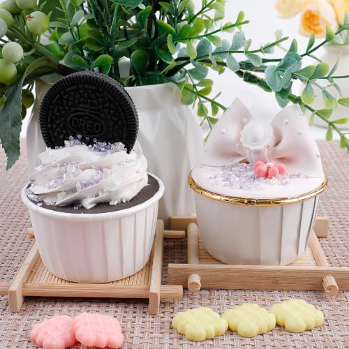 Image of Purple and White Sanding Sugar Sprinkles, 4.6 oz Edible Lavender Sugar Crystals for Baking Topping, Cupcakes, Cookies, Ice Cream & Cake Decorating, Wedding Party Birthday Christmas Holiday Supplies