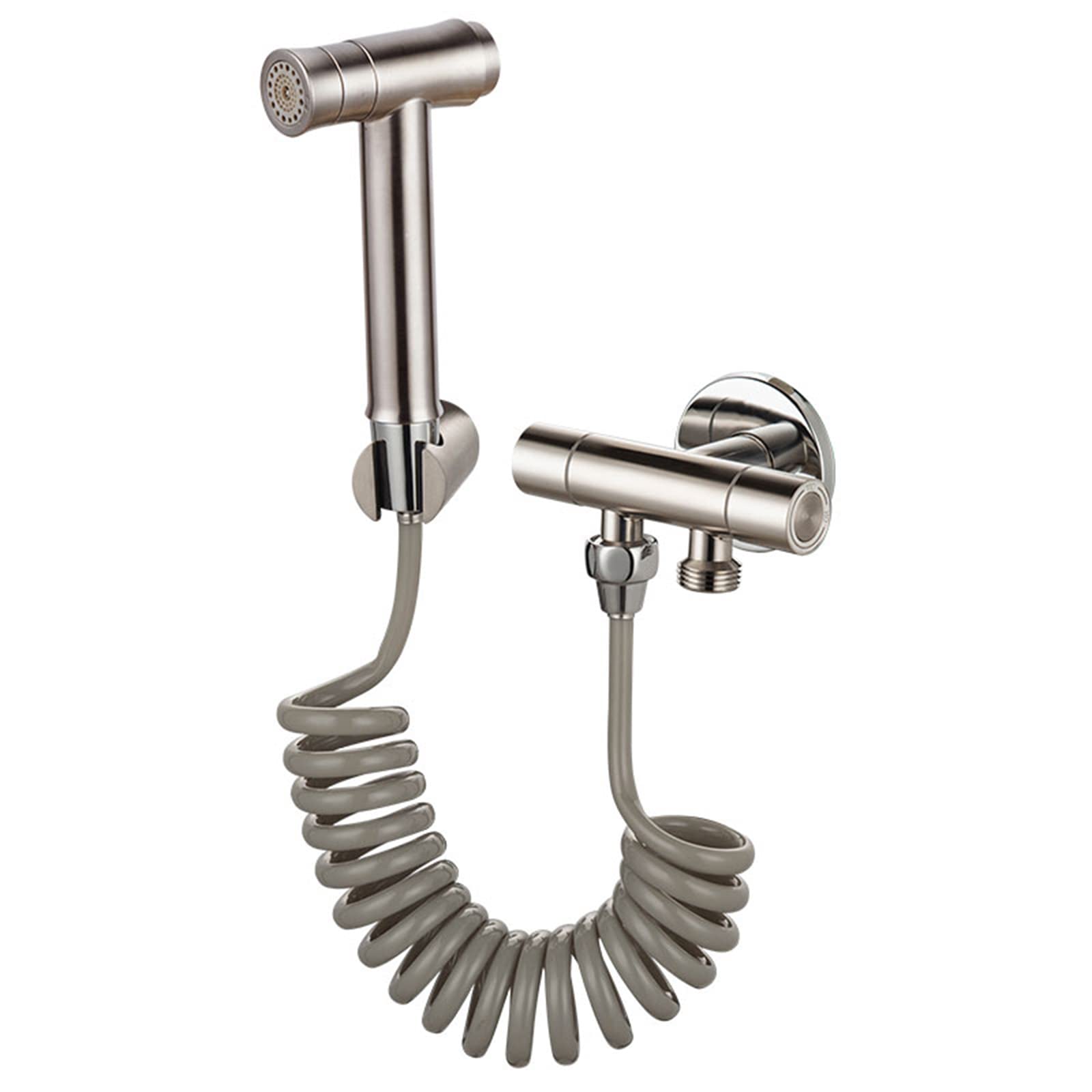 Pulvérisateur portatif pour toilettes avec tuyau et support WC