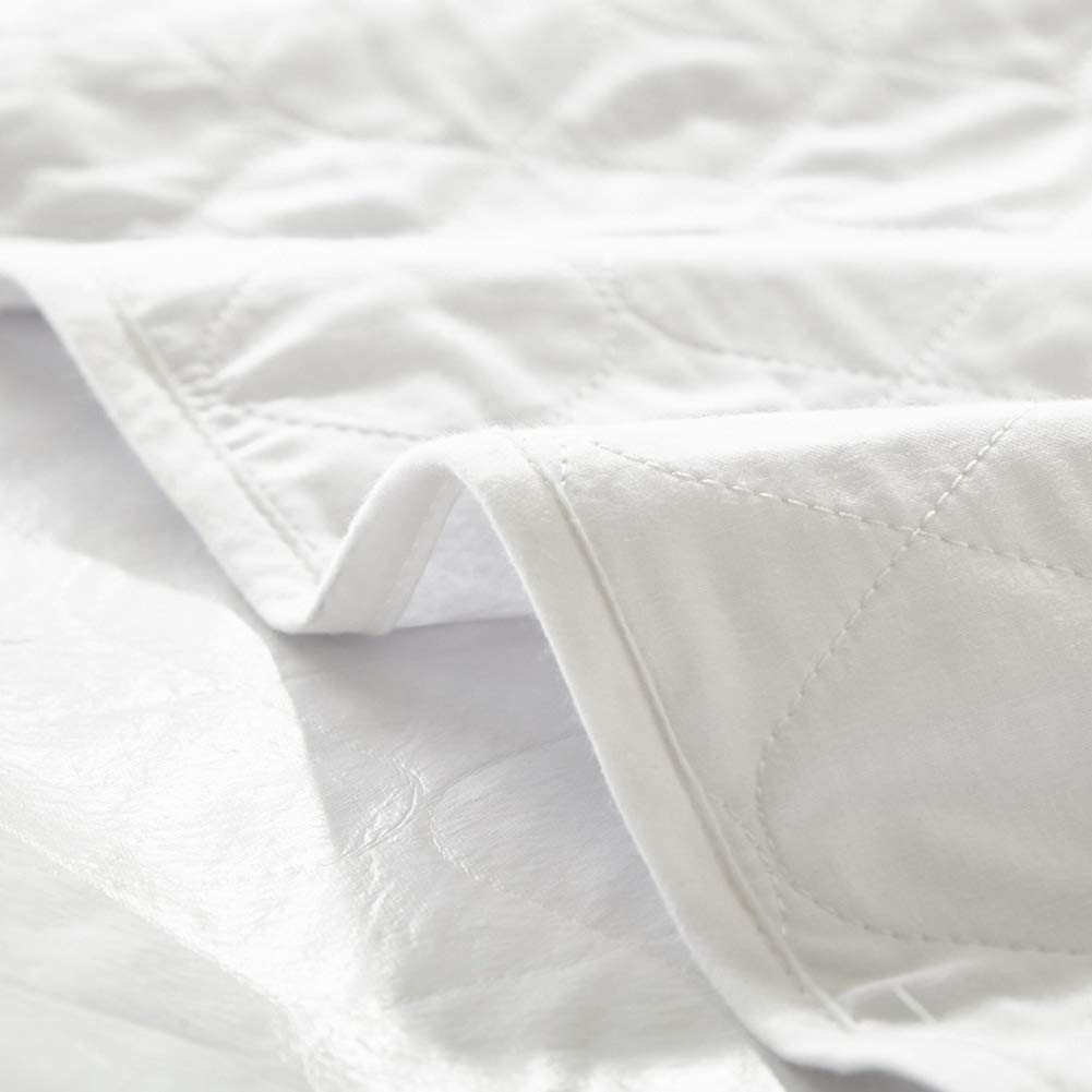 Protector de Colchón Impermeable para Cama Adultos y de Niños - Cubre Colchon con 4 Esquinas Elásticas – Funda de Colchón Microfibra Transpirable Blanco 152 * 203cm