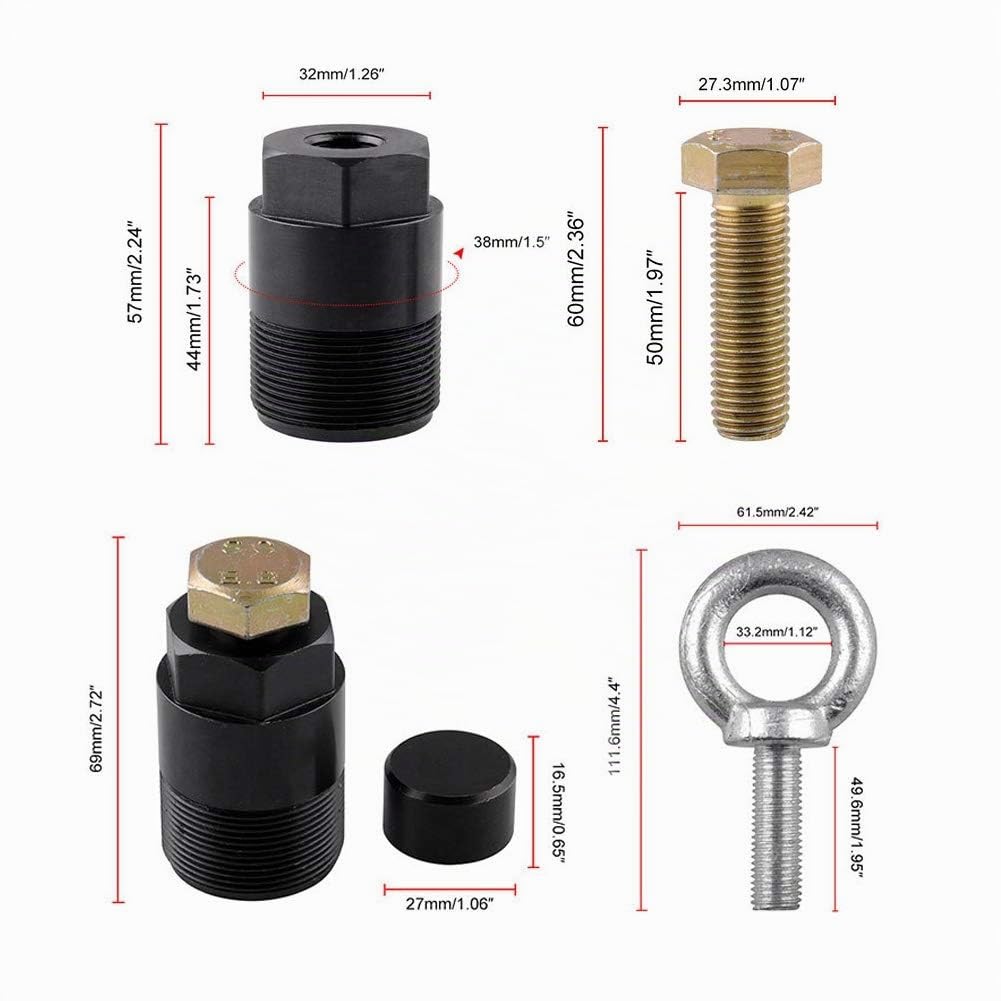 Anneau de levage d'oeil de levage, ensemble de vis d'anneau de levage d'extracteur de volant moteur adapté pour Mercury Mariner 91-849154T1 91-90455-1