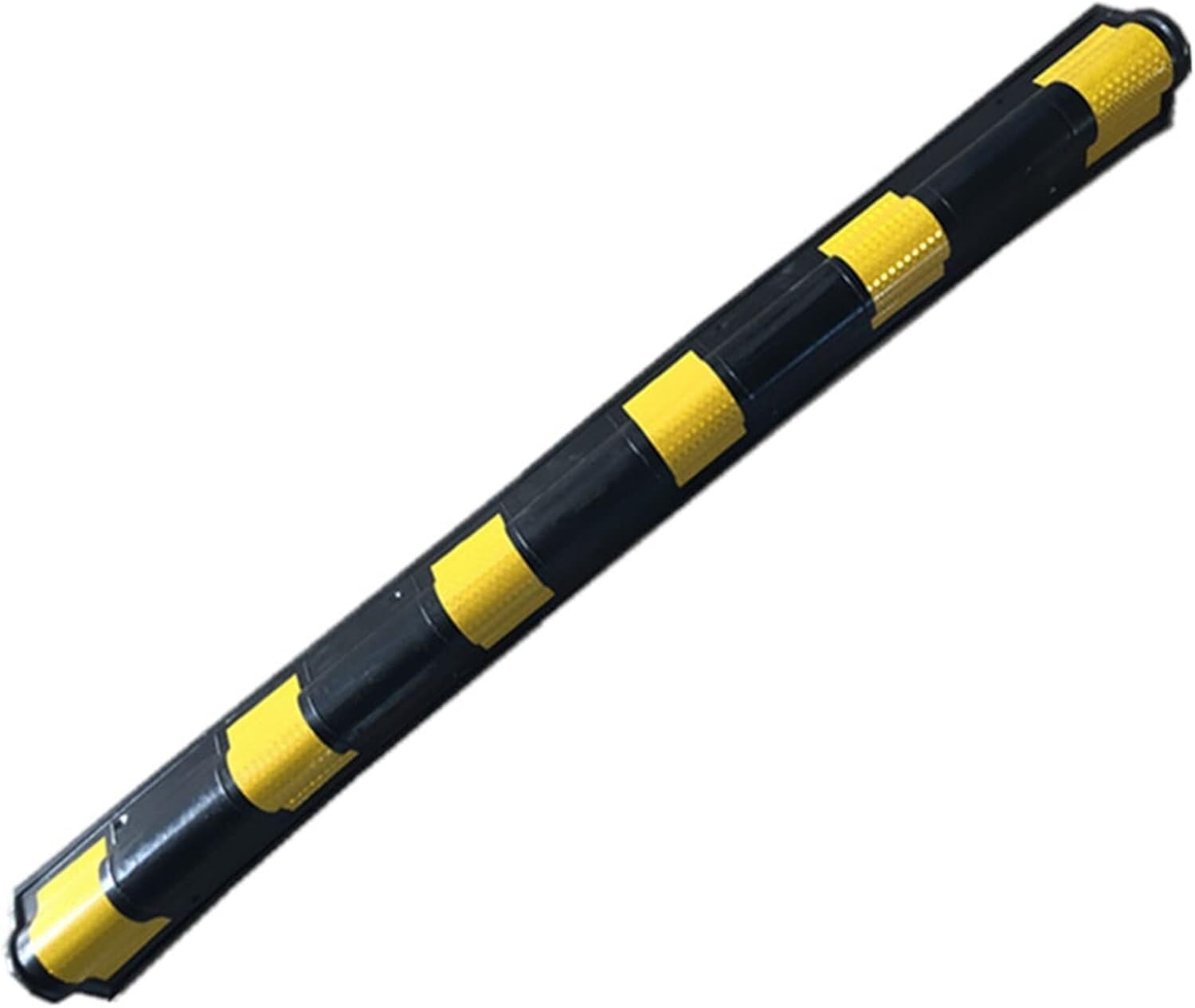 Protector De Pared para Garaje, Protector De Esquina De Pared, Columna De Goma para Garajes Y Aparcamientos con Tira Reflectante De 1 Cm De Espesor.(Amarillo - 2 Unidades - 80 Cm)